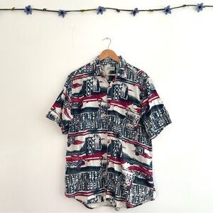 Vintage Men’s Block-print Shirt